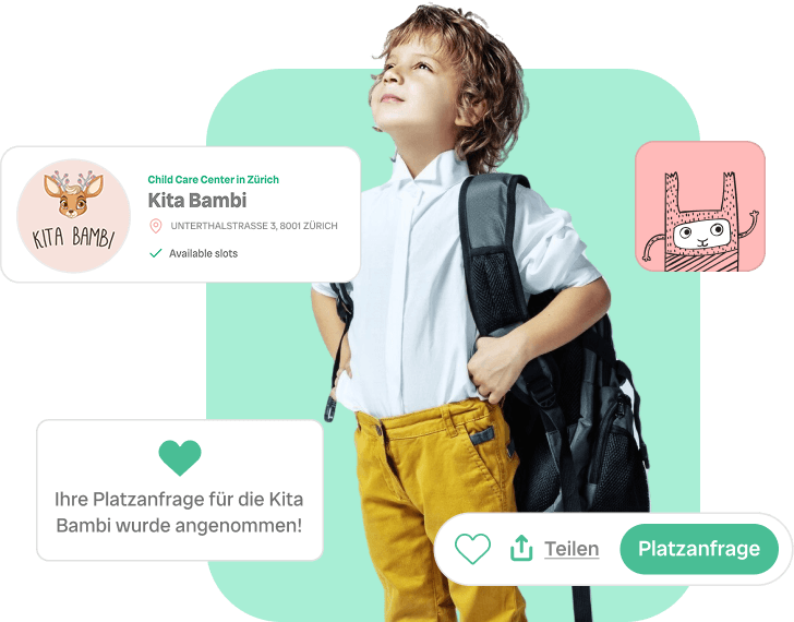 Vergleiche Kitas in der Schweiz, sende direkte Anfragen und finde die passende Betreuung – einfach, schnell und verlässlich mit Awina.