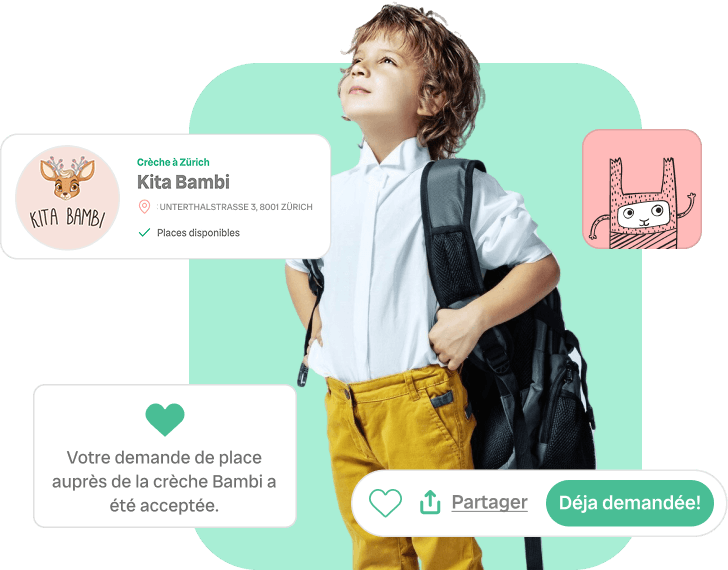 Comparez et trouvez les meilleures crèches en Suisse. Parcourez des profils vérifiés, consultez les prix et envoyez des demandes directes. Awina simplifie la recherche de la crèche idéale !