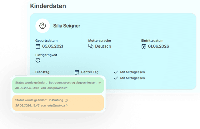 Alle relevanten Infos zum Kind